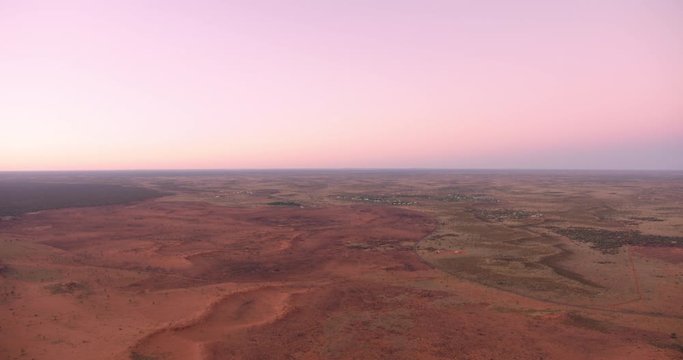 Aerial view of Mutitjulu township Northern Territory Australia