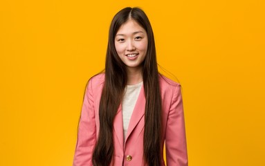 Young asian woman wearing a business suit