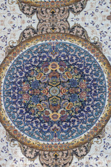 traditional handmade carpet close up