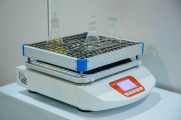 Modern chemical laboratory flask shaker