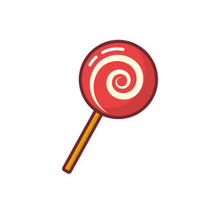 Isolated sweet candy icon vector design