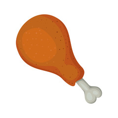 Isolated chicken food icon vector design