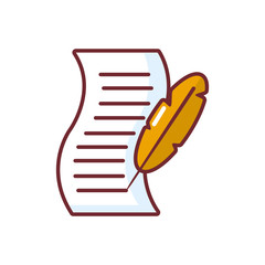 Isolated certificate paper icon vector design