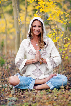 Autumn Yoga Woman