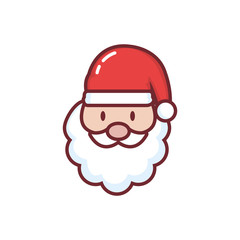 Merry christmas santa cartoon vector design
