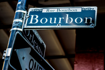 Bourbon Street sign 