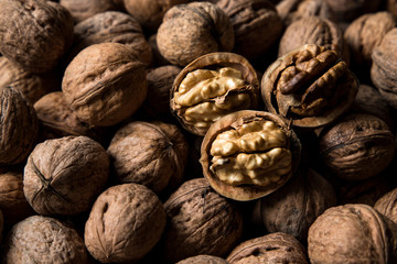 tasty walnuts food background