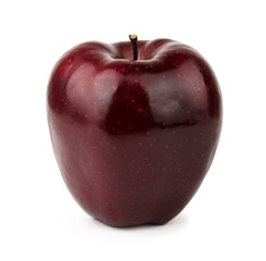 Red yellow apple. Isolated on white background.