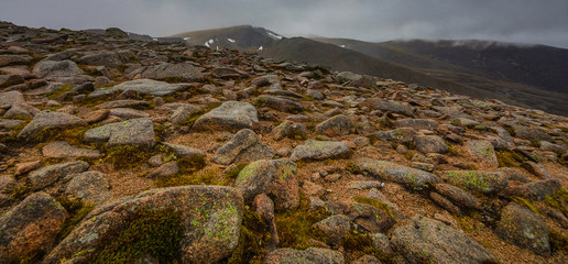 Beautiful scenic landscape of Scotland nature.