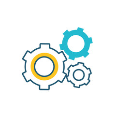 gears machine settings isolated icon