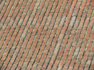 red rooftile background