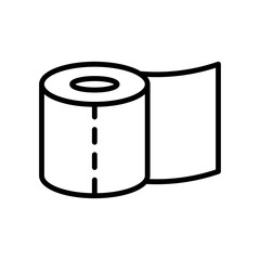 roll paper - tissue - bathroom icon vector design template