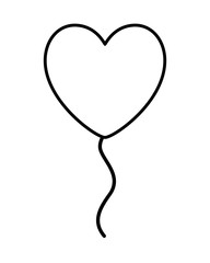 Isolated heart shape vector design