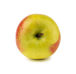 Red yellow apple. Isolated on white background.	