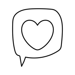 Isolated heart communication bubble vector design