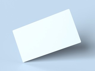 Business card template. Branding mockup. 3d render