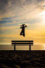Happy child on the beach
