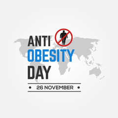 Anti Obesity Day Vector Design Template