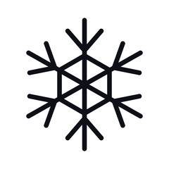 Merry christmas snowflake vector design