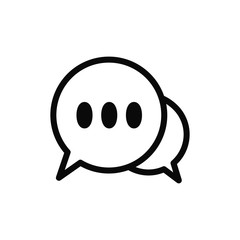 bubble speak icon trendy flat design 