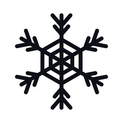 Merry christmas snowflake vector design