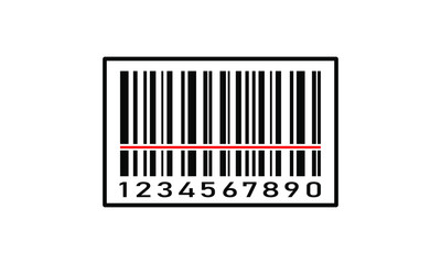 barcode icon vector