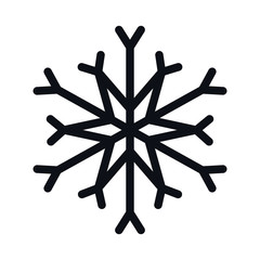 Merry christmas snowflake vector design