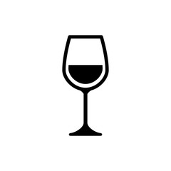 Wine Glass Icon Vector
