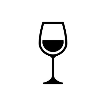 Wine Glass Icon Vector
