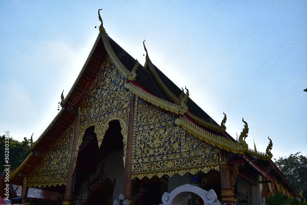 Wall mural The view of Chiang Mai in Thailand