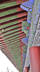 unique beam of oriental building found in Asia