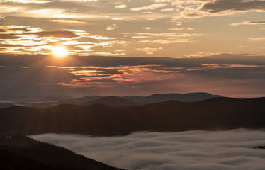 Sun Bursts Through The Morning Clouds