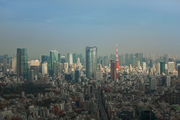 日本 東京 高層ビルのある風景　typical sight of Tokyo, Japan