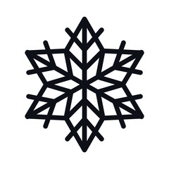 Merry christmas snowflake vector design