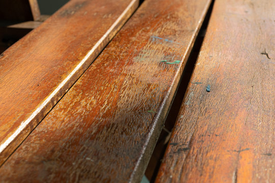 morning side-light of old wood chair image and texture