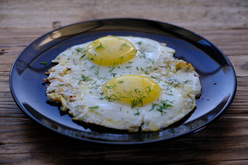 Fried Eggs on a plate