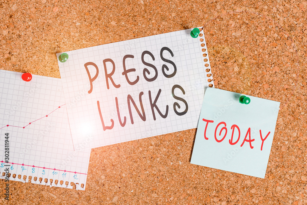 Fototapete word writing text press links. business photo showcasing intended to analysisipulate a site s is ran