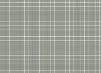 seamless texture of graph paper, grid line paper sheet, white straight lines on gray background, Illustration business office and the bathroom wall and education. 