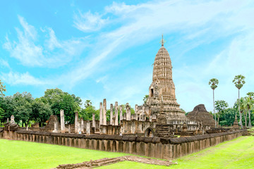 Phra Sri Rattana Mahathat Temple  Chaliang or Phra Prang Temple ,Sukhothai Province,Si Satchanalai National Historica Park inThailand