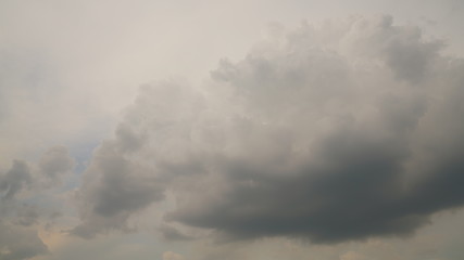 grey storm rain clouds or nimbus on sky