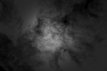 white cloud and black sky textured background