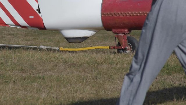 BLAGOEVO, RAZGRAD/BULGAIA-07.2018: Commercial and entertainment airport offering glider lessons and trips, as well as touristic airplane flight trips. Open gates day.