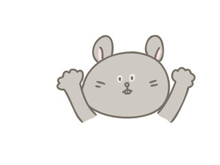 灰色のハムスター