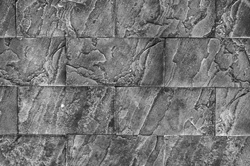 black brick wall construction for background