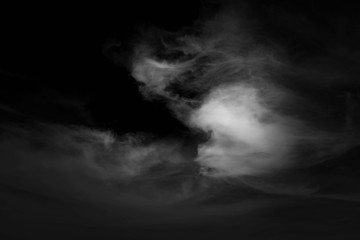 white cloud and black sky textured background