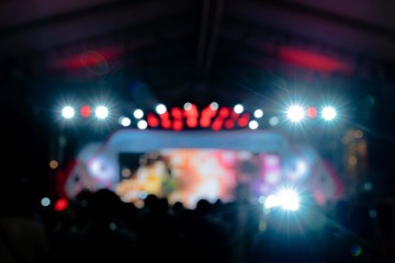  light bokeh in concert blur background