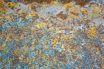 Rust on metal sheet,  grunge background.