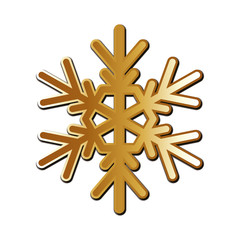 Merry christmas snowflake vector design