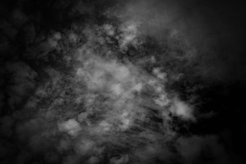 white cloud and black sky textured background