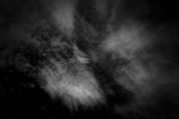 white cloud and black sky textured background
